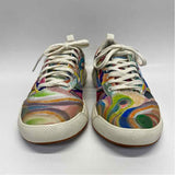 Vans Size 7.5 Women's Tan-Multi Pattern Lace Up Sneakers