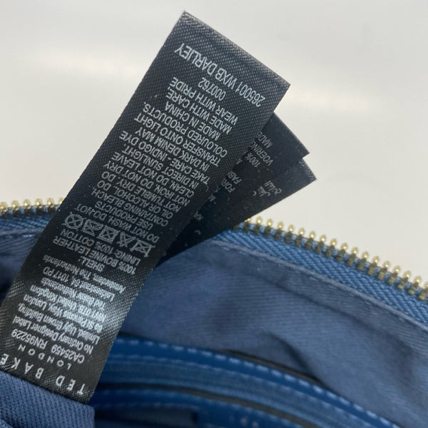 Ted Baker Blue-Multicolored Leather Floral Crossbody Handbag