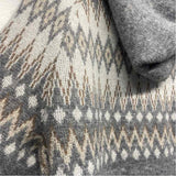 Frye Size Xl Women's Gray-Multi Print Hoodie Sweater