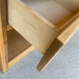 This End Up Single Drawer Brown Solid Wood Nightstand