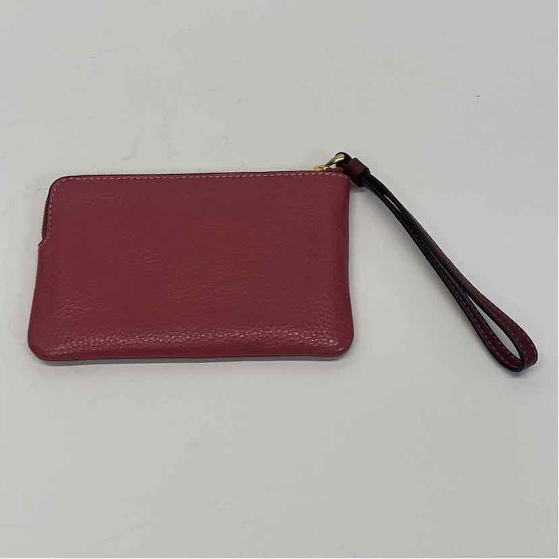 Coach Pink Leather Signature Wristlet