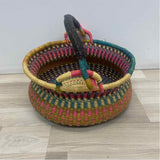 Alaffia Baskets Teal-Pink-Multi Savannah Grass Basket
