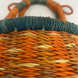 Alaffia Baskets Orange-Green Savannah Grass Basket