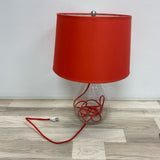 Red Glass Table Lamp
