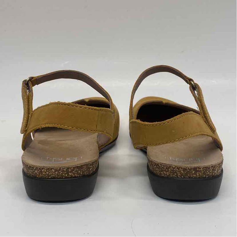 Dansko Size 37-6.5 Women's Mustard Solid Slingback Shoes