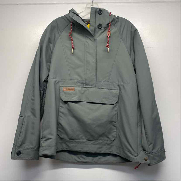Columbia Women's Size M Green Solid Pullover Coat