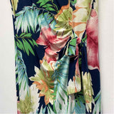 JM Hawaii Size Xl Women's Navy-Multicolor Pattern Maxi Dress