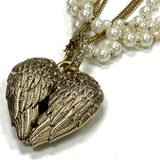 Betsey Johnson Golden Faux Pearl Necklace