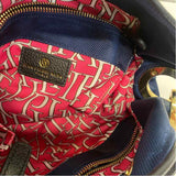 Jean Pierre Klifa Navy Fabric Solid Shoulder Handbag