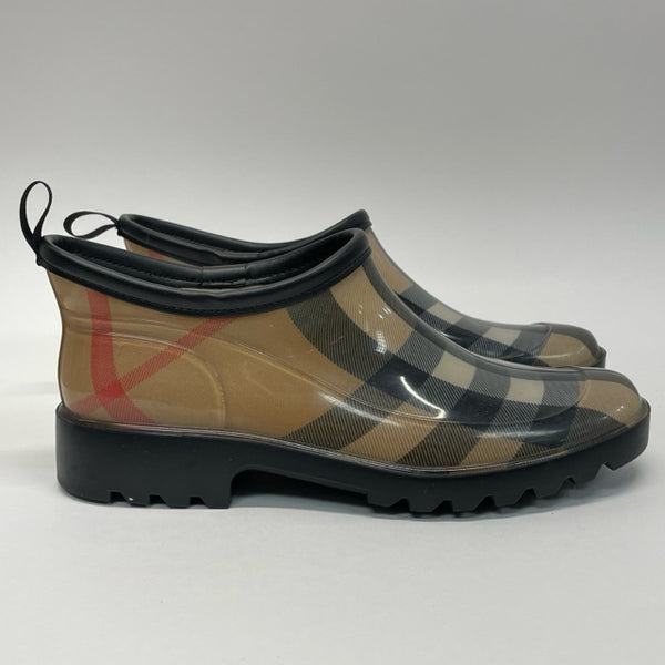 Burberry Size 39-9 Women's Nova Check Ankle Rain Boots