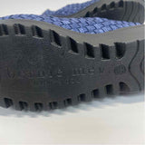 Bernie Mev Size 38-7.5 Women's Blue Woven Clog Shoes