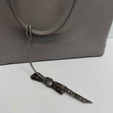 Kate Spade Light Gray Solid Tote Handbag