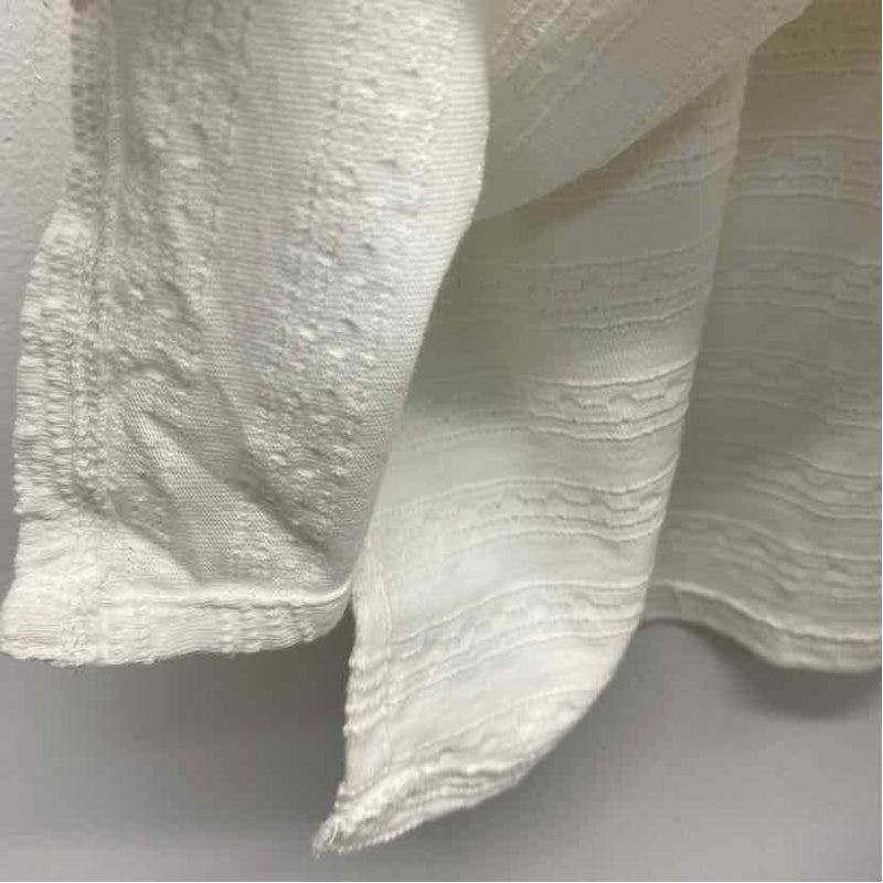 Kuhl Size Xl Women's White Textured Short Sleeve T-Shirt Dress