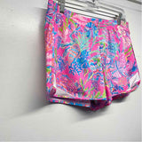 Lilly Pulitzer Luxletic Size M Women's Pink-Multi Pattern Pull On Shorts