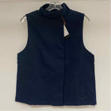 Nike Women's Size S Navy Solid Zip Mock Neck Water Repellent Vest