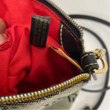 Dooney & Bourke Black Fabric Signature Satchel Handbag