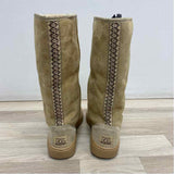 Ugg Size 8 Women's Tan Solid Shearling Boots