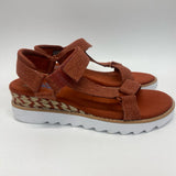 Bobs From Skechers Size 8 Women's Rust Solid Platform Sandals