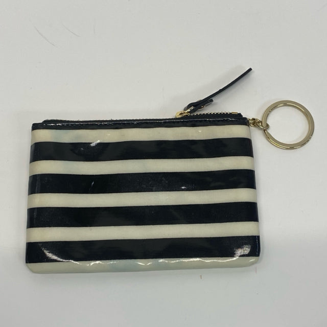 Kate Spade Black-Tan Stripe Coin Purse ? key chain