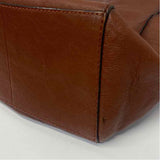 Frye Brown Leather Solid Shoulder Handbag