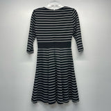 White House Black Market Size 2-XS Women's Black-White Stripe Dress