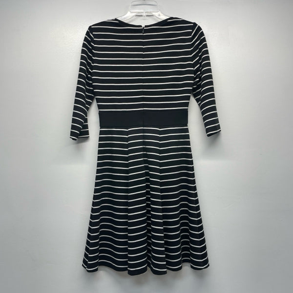 White House Black Market Size 2-XS Women's Black-White Stripe Dress