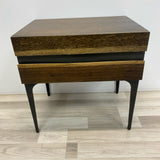 Brown Wood Side Table w One Drawer