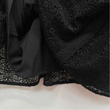 Nanette Lepore Size 10-M Women's Black Solid Fit And Flare Dress