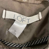 Ann Taylor Loft Women's Size 0-XS Taupe Solid Utility Jacket