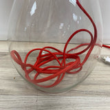 Red Glass Table Lamp