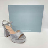 Antonio Melani Size 6.5 Women's Silver Rhinestone Platform Shoes