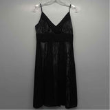 Loft Ann Taylor Size 6P-S Women's Black 2 Tone Fit And Flare Dress
