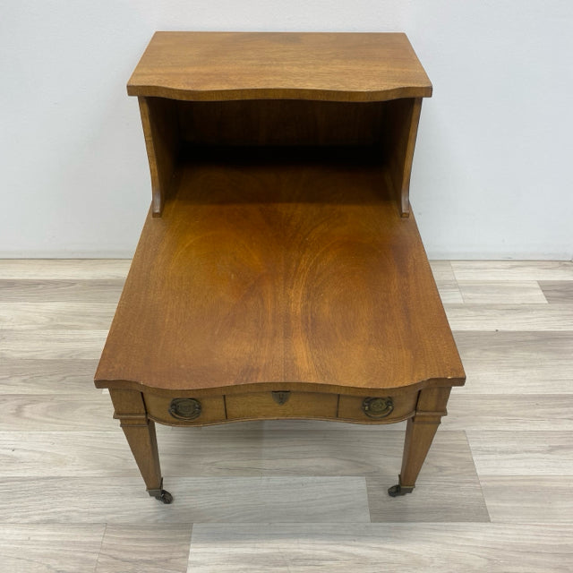 Imperial Grand Rapids 2 Tier Brown Wood Side Table