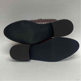 Bella Vita Size 8 Women's Burgundy Animal Print Mules Shoes