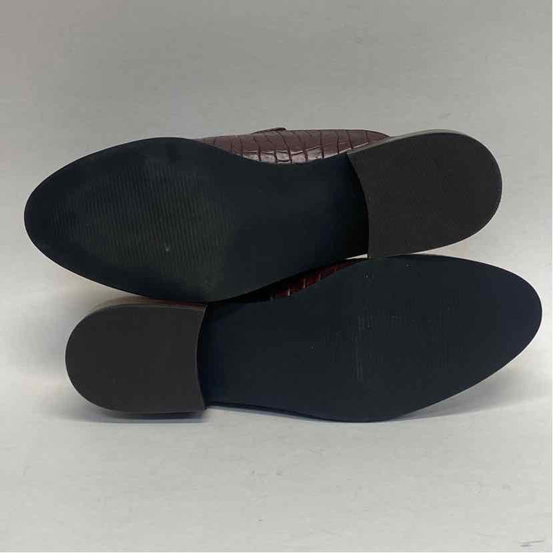 Bella Vita Size 8 Women's Burgundy Animal Print Mules Shoes