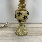 Table Top Resin Lamp - Fleur de Lis design