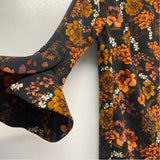 Karl Lagerfeld Paris Size 10-M Women's Black-Multi Floral Shift Dress