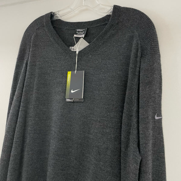 Nike Golf Size 2x Gray Knit Tweed Men's Sweater