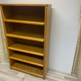 Brown Oak Bookcase
