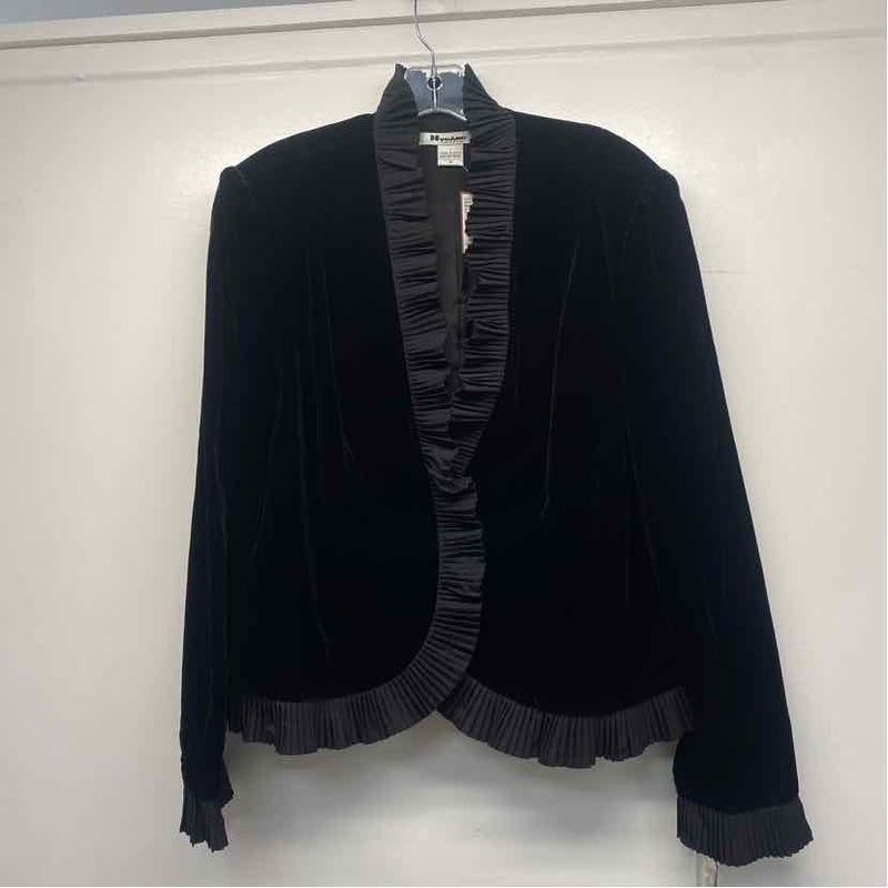 Nygard Women's Size 16-XXL Black Solid Open Front Jacket