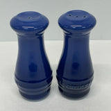 Le Creuset Blue Ceramic Salt & Pepper Shakers