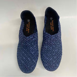 Bernie Mev Size 38-7.5 Women's Blue Woven Clog Shoes