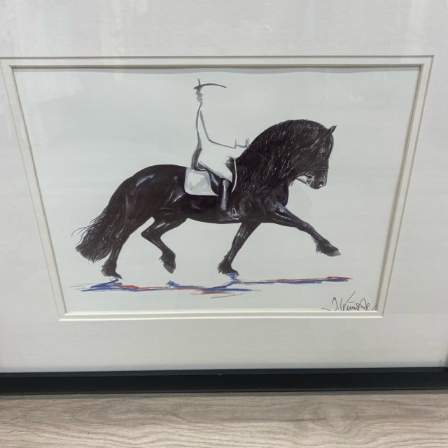 White-Black Wall Decor - Horse - By Jan Kunste