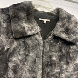 Cabi Women's Size L Gray Patchwork Zip Up Jacket
