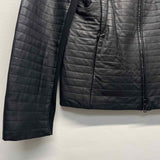 Lafayette 148 Women's Size 8-M Black Solid Zip Mock Neck Jacket