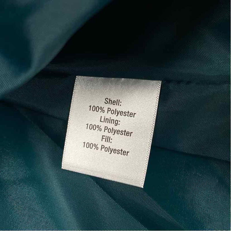 Norm Thompson Women's Size S Teal Solid Button Up Coat