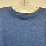 J.Jill Size M Women's Blue Tweed Crew Neck Sweater