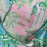 Lilly Pulitzer Size L Women's Green-Multi Print Shift Dress