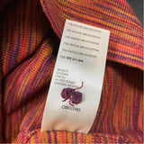 Maeve-Anthropologie Size M- (6-8) Women's Orange-Multi Pattern Pencil-3/4 Skirt