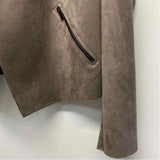 Kut Women's Size L Taupe Solid Moto Jacket
